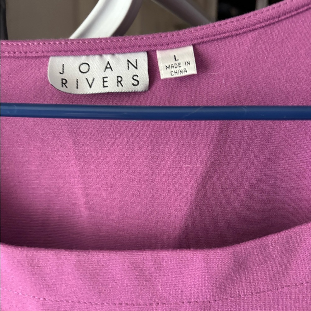 Joan Vass Women's Pink Top - Picture 2 of 5